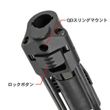 【 E&C 製 】電動ガン M4 / M16 シリーズ対応 Strike Industries PDW ストック レプリカ 複合素材 (スチール/アルミ/樹脂/ゴム) / BK ブラック