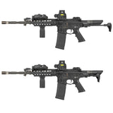 【 E&C 製 】電動ガン M4 / M16 シリーズ対応 Strike Industries PDW ストック レプリカ 複合素材 (スチール/アルミ/樹脂/ゴム) / BK ブラック