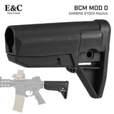 【 E&C 製 】 M4 シリーズ対応 BCM Stock Mod 0 カービンストック レプリカ バッファチューブ対応 軽量ポリマー樹脂製