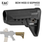 【 E&C 製 】 M4 シリーズ対応 BCM Stock Mod 0 SOPMOD カービンストック レプリカ バッファチューブ対応 軽量ポリマー樹脂製