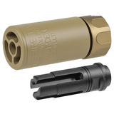 【 E&C 製 】14mm 逆ネジ対応 SUREFIRE WARDEN ブラストディフューザー & フラッシュハイダー セット レプリカ アルミ合金製