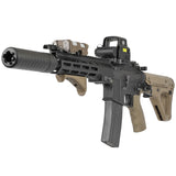 【 E&C 製 】 14mm逆ネジ 対応 SIG SAUER タイプ SRD556 サプレッサー レプリカ CNCアルミニウム合金 モックサイレンサー / BK ブラック