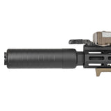 【 E&C 製 】 14mm逆ネジ 対応 SIG SAUER タイプ SRD556 サプレッサー レプリカ CNCアルミニウム合金 モックサイレンサー / BK ブラック