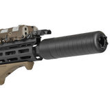 【 E&C 製 】 14mm逆ネジ 対応 SIG SAUER タイプ SRD556 サプレッサー レプリカ CNCアルミニウム合金 モックサイレンサー / BK ブラック