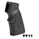 【 E&C 製 】 電動ガン M4/M16シリーズ対応 DANIEL DEFENSE ピストルグリップ レプリカ ポリマー樹脂製 エンドプレート付き / BK ブラック