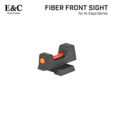【 E&C 製 】 GBB ハイキャパ シリーズ対応 集光フロントサイト (レッド発光) 金属製