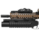 ★COLT正式ライセンス版★【 E&C 製 】M203A1スタイル グレネードランチャー 9インチ 40mmガスカート/モスカート対応 アダプター3種付き (20mmレール/M4アウターバレル直付け)