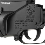 ★COLT正式ライセンス版★【 E&C 製 】M203A1スタイル グレネードランチャー 9インチ 40mmガスカート/モスカート対応 アダプター3種付き (20mmレール/M4アウターバレル直付け)