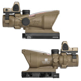 ★フルカスタム済み★【 Evolution Gear 製 】 Trijicon TA31 ACOG 4x32 スコープ レプリカ ( LT100 QDマウント & RMRドットサイト & キルフラッシュ付き） 4倍率 光ファイバー搭載 リアル刻印
