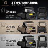 ★Gen.2 登場★【 Evolution Gear 製 】 EOTECH EXPS3-0 ホロサイト レプリカ Gen2 日本語説明書付 反射軽減レンズ採用 IRモード搭載 ( 6068アルミ合金 & ハードアナダイズド)