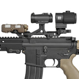 ★ちょいアウトレット★【 Evolution Gear 製 】マイクロドットサイト 対応 IRREGULAR DEFENSE OMM Micro ライザーマウント レプリカ ハードアナダイズド仕上げ 6068アルミ合金製