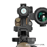 ★ちょいアウトレット★【 Evolution Gear 製 】マイクロドットサイト 対応 IRREGULAR DEFENSE OMM Micro ライザーマウント レプリカ ハードアナダイズド仕上げ 6068アルミ合金製