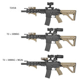 ★ちょいアウトレット★【 Evolution Gear 製 】マイクロドットサイト 対応 IRREGULAR DEFENSE OMM Micro ライザーマウント レプリカ ハードアナダイズド仕上げ 6068アルミ合金製