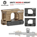 【 Evolution Gear 製 】 UNITYタイプ FAST MICRO-S MOUNT T-1/T-2/COMP M5s マウント ハイマウント