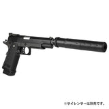 【 5KU 製 】東京マルイ ハイキャパ5.1シリーズ用 11mm正ネジ(メス) 搭載 メタルヘキサンゴンアウターバレル SV(シルバー) GB-548-SV