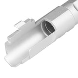 【 5KU 製 】東京マルイ ハイキャパ5.1シリーズ用 11mm正ネジ(メス) 搭載 メタルヘキサンゴンアウターバレル SV(シルバー) GB-548-SV