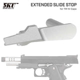 【 5KU 製 】東京マルイ GBB ハイキャパ/ガバメント/M45シリーズ対応 拡張スライドストップ アルミCNC