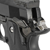 【 5KU 製 】 東京マルイ GBB ハイキャパ 対応 サムセーフティ エクストラワイド CNCステンレススチール製 全3色 ( ブラック / ゴールド / シルバー )