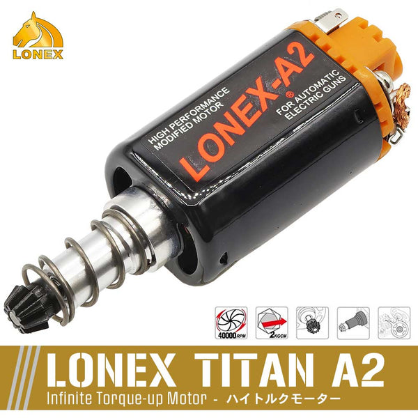 ハイトルクモーター上位機種 【 LONEX製 】 LONEX TITAN A2 モーター ハイトルクモーター Infinite Torqu –  エアガン市場 本店