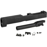 【 5KU 製 】 東京マルイ G17 Gen5 MOS 対応 メタルスライド & アウターバレル セット アルミCNC アナダイズド仕上げ 蓄光サイト付き