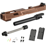 【 5KU 製 】東京マルイ G17 Gen5 MOS 対応 TTI COMBAT MASTER G34 GEN5 コンバージョンキット (メタルスライド、アウターバレル、リコイルスプリング、ドットサイトプレート 他)
