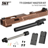 【 5KU 製 】東京マルイ G17 Gen5 MOS 対応 TTI COMBAT MASTER G34 GEN5 コンバージョンキット (メタルスライド、アウターバレル、リコイルスプリング、ドットサイトプレート 他)