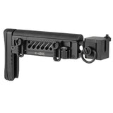 【 5KU 製 】東京マルイ GBB AKM対応 Zenit PT-5 AKストック レプリカ 伸縮＆折り畳み可 可変チークパッド付 アルミ＆ラバー BK ブラック