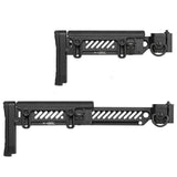 【 5KU 製 】東京マルイ GBB AKM対応 Zenit PT-5 AKストック レプリカ 伸縮＆折り畳み可 可変チークパッド付 アルミ＆ラバー BK ブラック