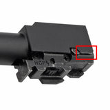 【 5KU 製 】 東京マルイ グロック17 Gen3/G18C対応 メタルアウターバレル 軽量アルミ製 14mm逆ネジ搭載 刻印入り / BK (ブラック) [ GB-429-BK ]