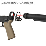 【 Guns Modify 製 】東京マルイ GBB M4シリーズ対応 フルCNC アルミ バッファチューブ エアー吸排気穴付き アルマイト仕上 6ポジション BK ブラック [ GM0457 ]