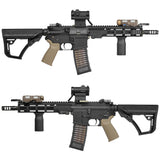 【 Guns Modify 製 】東京マルイ GBB M4シリーズ対応 フルCNC アルミ バッファチューブ エアー吸排気穴付き アルマイト仕上 6ポジション BK ブラック [ GM0457 ]