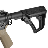 【 Guns Modify 製 】東京マルイ GBB M4シリーズ対応 フルCNC アルミ バッファチューブ エアー吸排気穴付き アルマイト仕上 6ポジション BK ブラック [ GM0457 ]