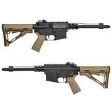 【 Guns Modify 製 】M4 / M16 シリーズ対応 アルミCNC ロープロファイル ガスブロック & 190mm カービンレングス ガスチューブ セット Φ19mmバレル対応 [ GM0458 ]