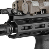 【 Guns Modify 製 】M4 / M16 シリーズ対応 アルミCNC ロープロファイル ガスブロック & 190mm カービンレングス ガスチューブ セット Φ19mmバレル対応 [ GM0458 ]