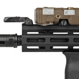 【 Guns Modify 製 】 GEISSELE ガスブロック TiN(窒化チタン)系BKコーティング ステンレス鋼CNC  & 190mm ガスチューブ レプリカ ロープロファイル 薄型 Φ19mmバレル対応 [ GM0491 ]
