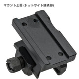 【 良品武品 】 T1/T2 マイクロドット用 GEISSELE T-1 マウント Absolute Co-Witness レプリカ 20mmレール対応 ミドルマウント BK ブラック
