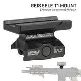 【 良品武品 】 T1/T2 マイクロドット用 GEISSELE T-1 マウント Absolute Co-Witness レプリカ 20mmレール対応 ミドルマウント BK ブラック