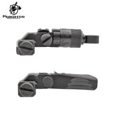 【 Arts Airsoft 製 】KAC正式ライセンス Knight's Armament 200-600M フォールディング フロント & リアサイト セット 高品質スチール & アルミ製 BUIS バックアップサイト