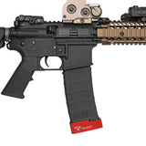【 CYMA 製 】 電動ガン M4対応 MAGPULタイプ PMAG 220連 ポリマーマガジン & TTI 正式ライセンス ベースパッド セット BK/RED