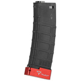 【 CYMA 製 】 電動ガン M4対応 MAGPULタイプ PMAG 220連 ポリマーマガジン & TTI 正式ライセンス ベースパッド セット BK/RED