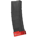 【 CYMA 製 】 電動ガン M4対応 MAGPULタイプ PMAG 220連 ポリマーマガジン & TTI 正式ライセンス ベースパッド セット BK/RED