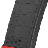 【 CYMA 製 】 電動ガン M4対応 MAGPULタイプ PMAG 220連 ポリマーマガジン & TTI 正式ライセンス ベースパッド セット BK/RED