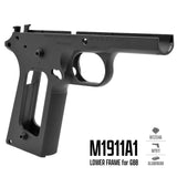 【 ARMY FORCE 製 】 GBB ガバメント 対応 メタルフレーム リアル刻印入り BK ブラック / ARMY-089BK