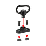 【 METAL 製 】 M-LOK QDスリングマウント ＆ QDスリングスイベル セット アルミ/スチール製 BK ブラック 2ポイント 3ポイント スリング