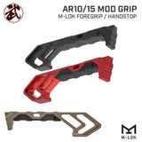 【METAL製】 M-LOK対応 Tyrant Designs タイプ TD MOD ForeGrip AR10/15 フォアグリップ Mロック ハンドガード ハンドストップ アルミ製 ME06079