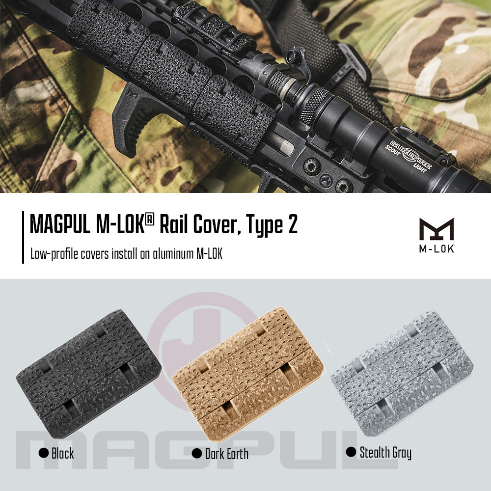 実物 MAGPUL】 M-LOK Rail Cover Type2 ( M-LOK レイルスロット用 強化