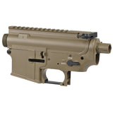 【 E&C 製 】 電動ガン M4シリーズ 対応 無刻印タイプ M4 アルミ フレーム & 外装パーツ セット [ EC-MP001A ] メタルレシーバー アッパー ロアー