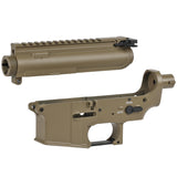 【 E&C 製 】 電動ガン M4シリーズ 対応 無刻印タイプ M4 アルミ フレーム & 外装パーツ セット [ EC-MP001A ] メタルレシーバー アッパー ロアー