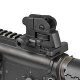 【 E&C 製 】 20mmレール対応 LMT M4 タクティカル リアサイト L8A 亜鉛合金製 ゼロイン ＆ ピープ切替可能 BK ブラック