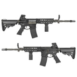【 E&C 製 】 20mmレール対応 LMT M4 タクティカル リアサイト L8A 亜鉛合金製 ゼロイン ＆ ピープ切替可能 BK ブラック